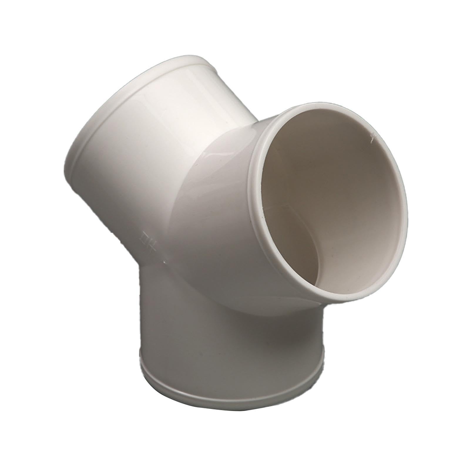 Ktuxzci White Durable Pvc Pipe Coupling Connector Ensures Long Term Reliability With Easy To Tee Pvc Pipe Fitting Which Is Sturdy Tee Fitting 3 Way Elbow Connector, Y Shape Dia 10Cm