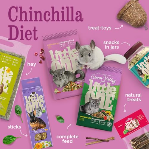 Little One Alleinfutter für Chinchillas | 900 g | Speziell für die Ernährungsanforderungen von Chinchillas | Zur Deckung des Nährstoffbedarfs | Mit wichtigen Eiweißen & Vitaminen
