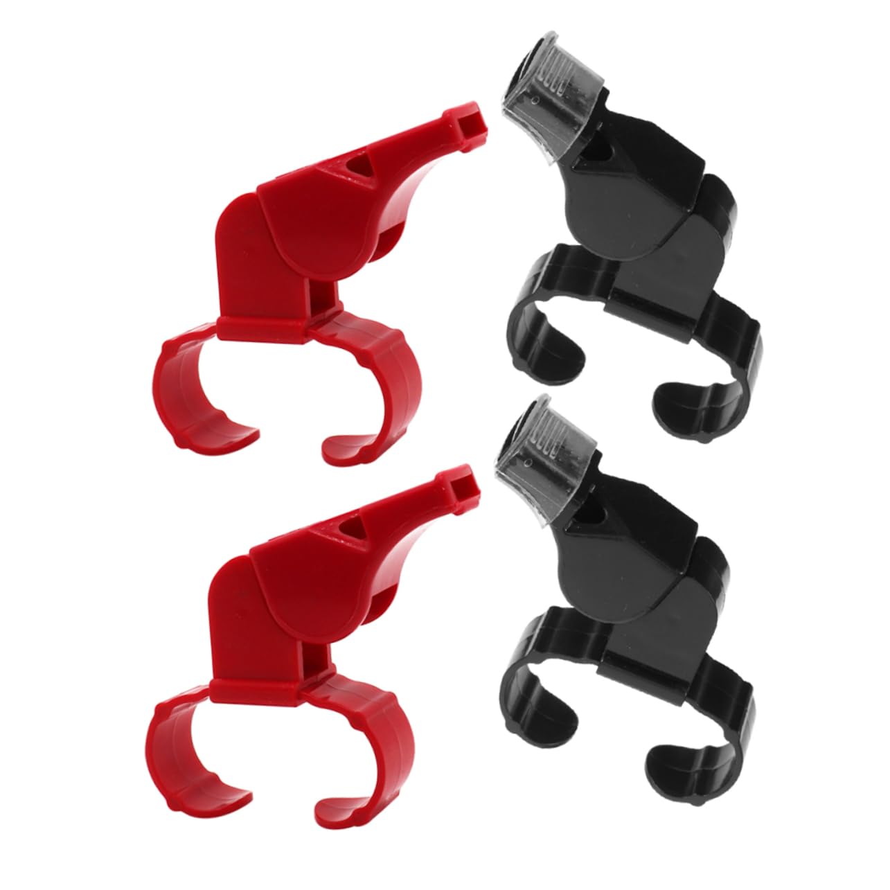 Mikikit 4pcs Sports Whistle for Referees Loud Sound Whistle for Basketball Football Volleyball Compact Design for Easy Carrying Includes