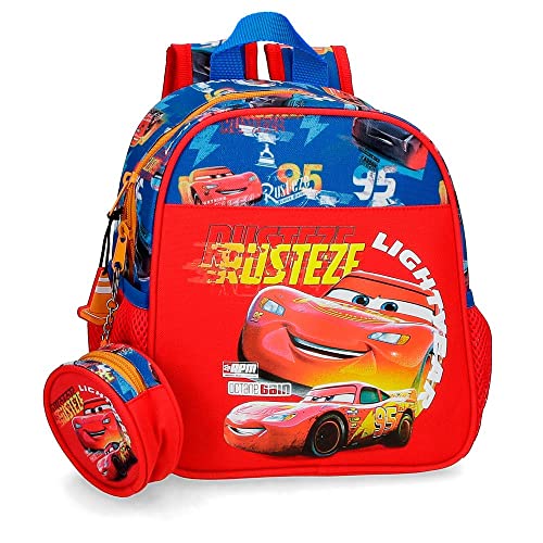 Disney Cars Rusteze Lightyear Mochila Guardería Rojo 23X25X10 Cms Poliéster 5,75L