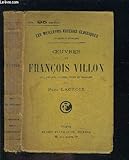  OEUVRES DE FRANCOIS VILLON