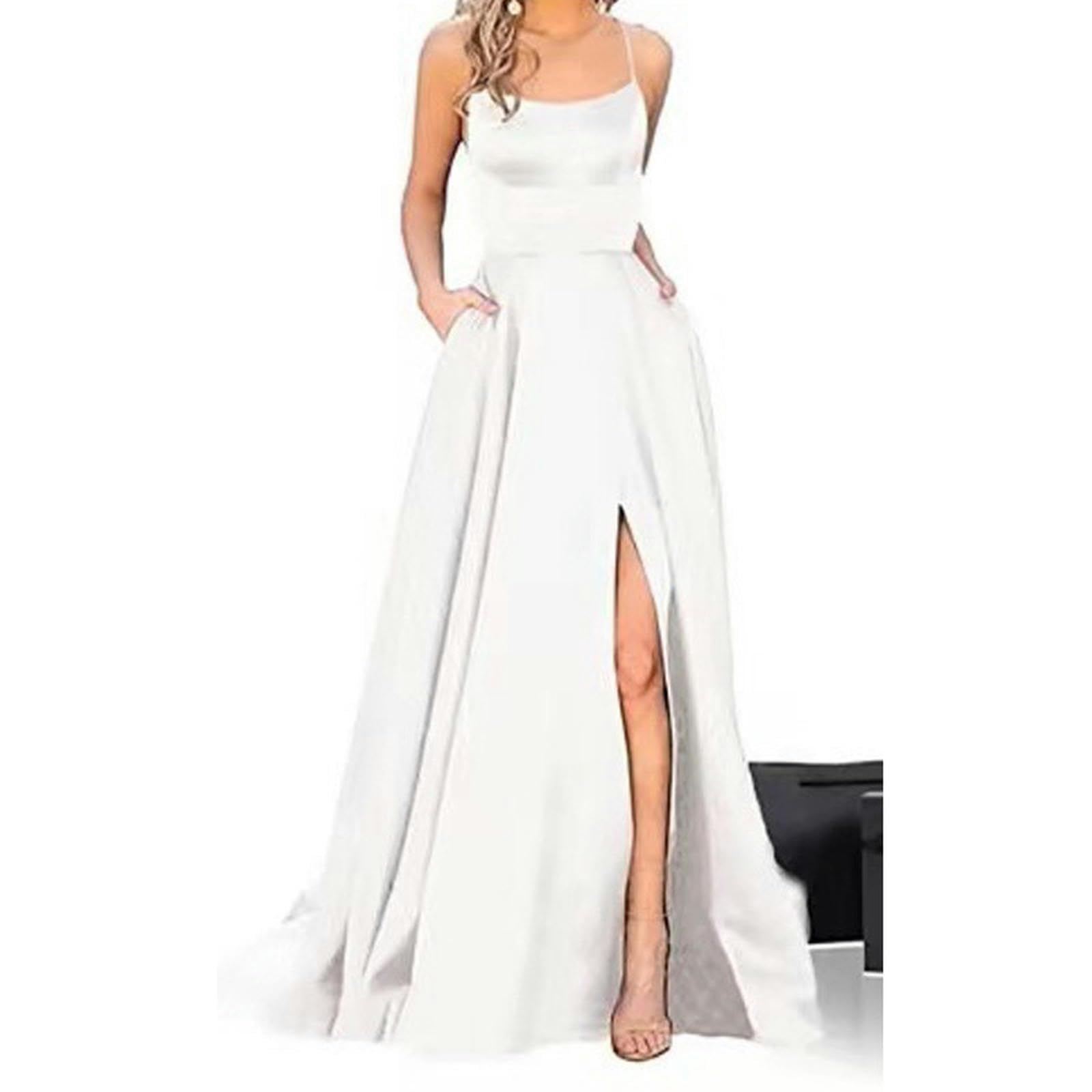 Abito Donna Invernale Abito da Damigella d'Onore da Donna Vestito Lungo Dimagrimento Bestie Bestie Abito da Sera da Sera da Damigella d'Onore-Rosa Rosso-XL