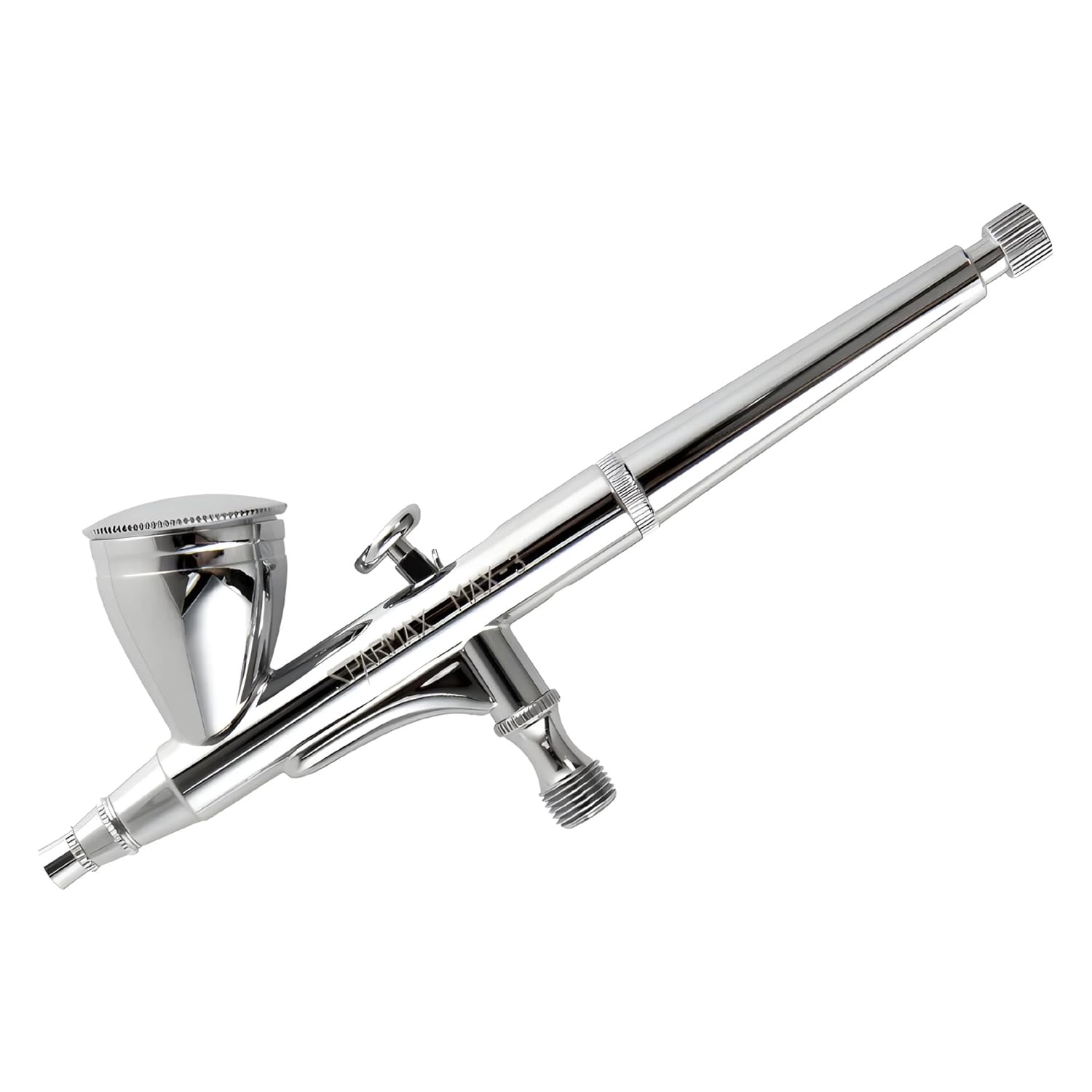SPARMAX Max-3 Aerografo a gravità a doppia azione, cromato, 0,3 mm