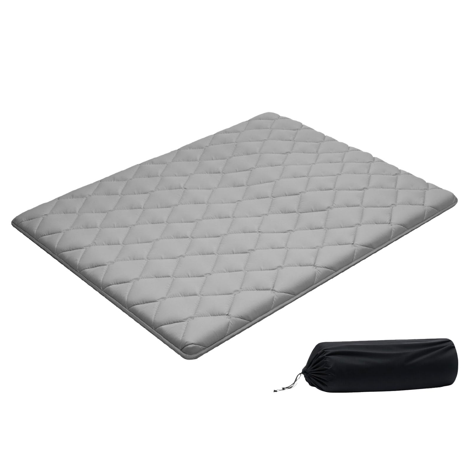 Matelas de sol pour yoga et méditation VEVOR futon queen size pliable dans un salon moderne