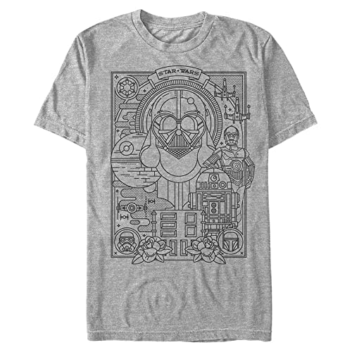 Star Wars Lines T-Shirt Homme parfait pour vos soirées cinéma de science-fiction