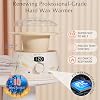 KOTAMU Waxing Kit for Women & Men, Wax Warmer for Hair Removal, Digital Wax Kit with Silicone Pot,Ideal for Face Eyebrow Arm Legs Armpit &Sensitive Skin, Bloomy Waxing Machine for Home Salon Use