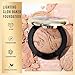 KIMUSE Baked Foundation - Brighten Color Correcting Powder Foundation for Mature Skin, Buildable Coverage, Radiant Natural Finish