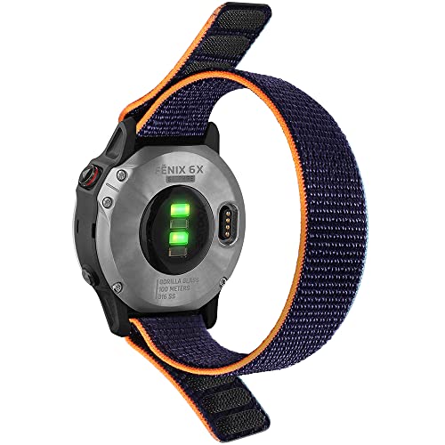 Bracelet montre Garmin Fenix 6X nylon respirant pour vos randonnées