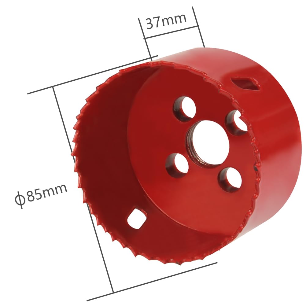 Flintronic Bi-Metal Hole Saw, 85mm Hole Saws Cutter, Smooth Fast Cutting metal hole Cutter - Image 2