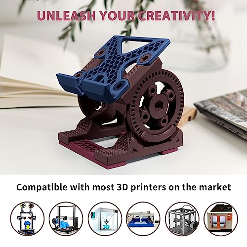 Image of iSANMATE PETG 3D Printer Filament, Colorful Carbon Fiber Filament, PETG Filament 1.75mm Bundle(Black, Red, Coffee, Blue), High-Accuracy + /- 0.03 mm Carbon Fiber PETG, 250g x 4 Spool