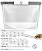 PureSiliconeWare 0.6 Gallon (74 oz) Reusable Silicone Bags Freeze Heat Microwave Steam Store Sous Vide GRAY