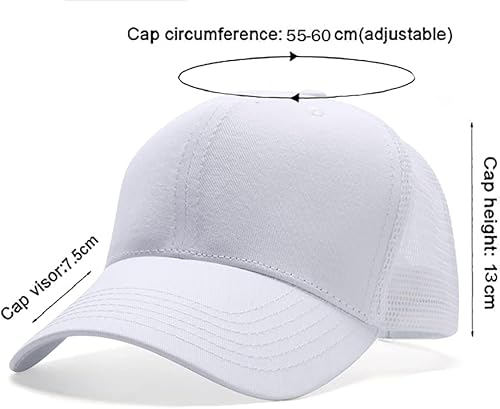 Miniatura 5 de YULOONG Gorra de béisbol 100  algodón estilo clásico informal para deportes tamaño ajustable
