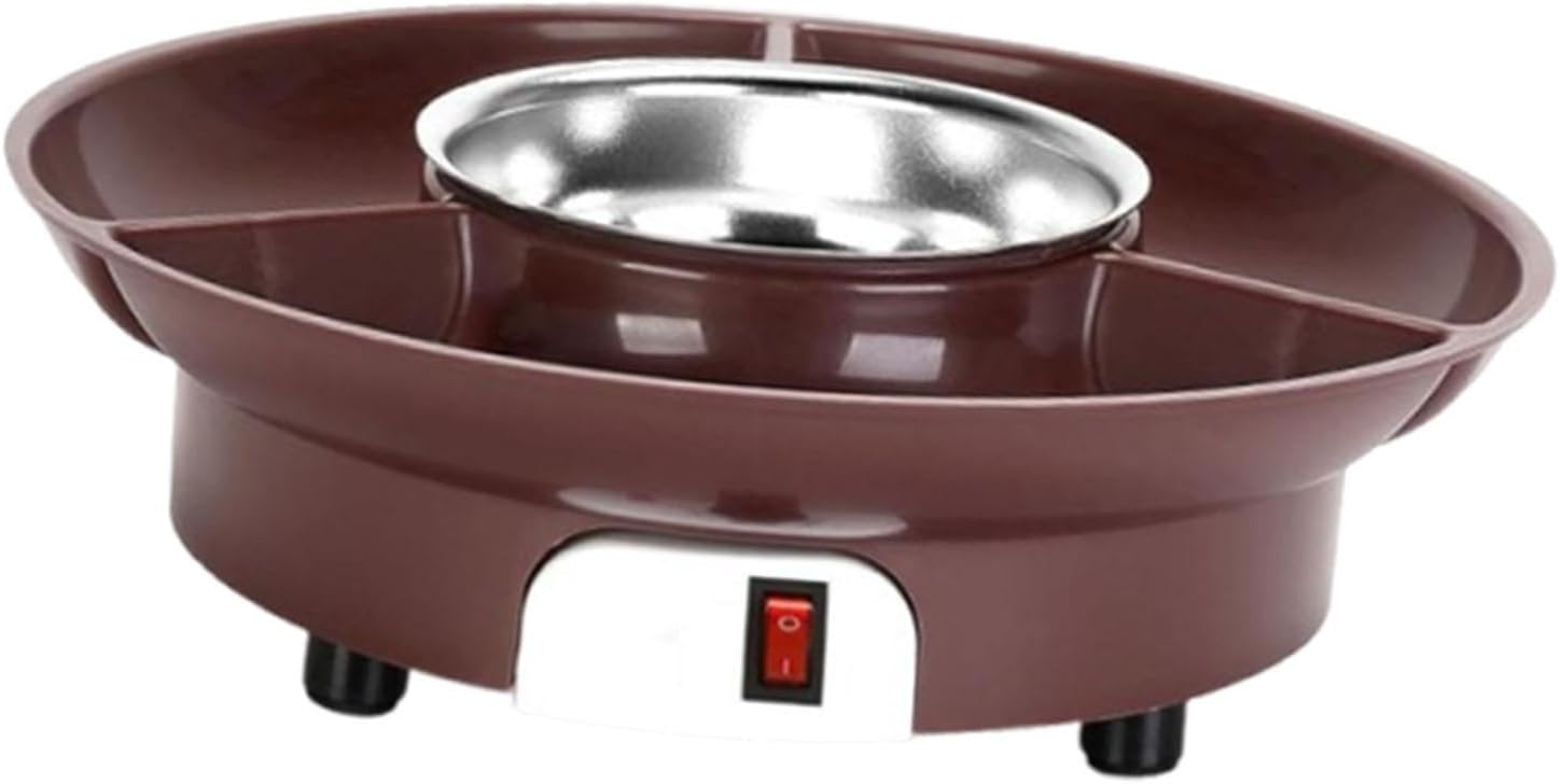Electric Fondue Pot Chocolate Fondue Pot 110V Premium Detachable Serving Tray Chocolate Melting for Wedding Kitchen Holiday