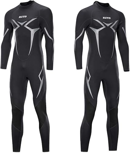 Miniatura 4 de ZCCO Trajes de neopreno de alta calidad para hombre y mujer de 0118in de neopreno de manga completa para pesca submarina esnórquel surf canoa buceo