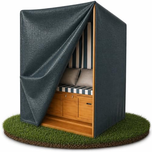 Kronenburg Pokrowiec ochronny na kosz plażowy, zielony, 135-165 x 125 x 90 cm