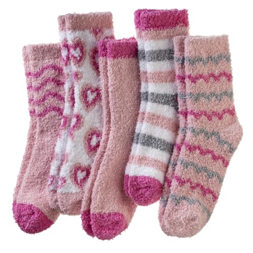 Image of DoSmart Fuzzy Socks For Women Slipper Warm Fluffy Soft Winter Cozy Plush Cabin Sleep Christmas Home Socks