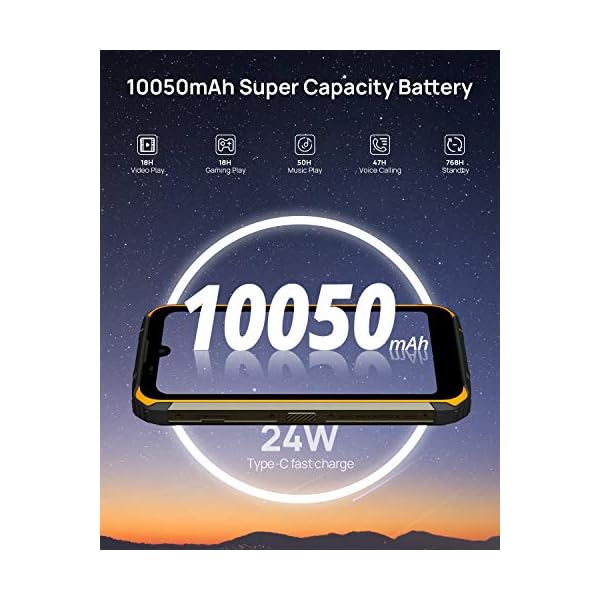 DOOGEE-S59-Pro-Unlocked-Rugged-Smartphone-10050mAh-Battery-4GB-128GB-Unlocked-Cell-Phones-2W-Loud-Speaker-16MP-Camera-Android-10-571-Screen-Helio-P22-Waterproof-Phone-UnlockingOrange DOOGEE Rugged Smartphone Unlocked, S97 Pro Rugged Phone,8GB + 128GB,8500 mAh Battery,48MP Triple Camera,40m Rangefinder,IP68 Waterproof Smartphone, 4G /Android 11