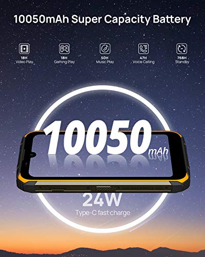 DOOGEE-S59-Pro-Movil-2021-10050mAh-4GB-RAM128GB-ROM-IP68-IP69K-Movil-Resistente-Potente-Altavoz-2-W-Camara-Cuadruple-16MPCamara-Frontal-16MP-Smartphone-Android-10-4G-571-NFCGPS-Naranja