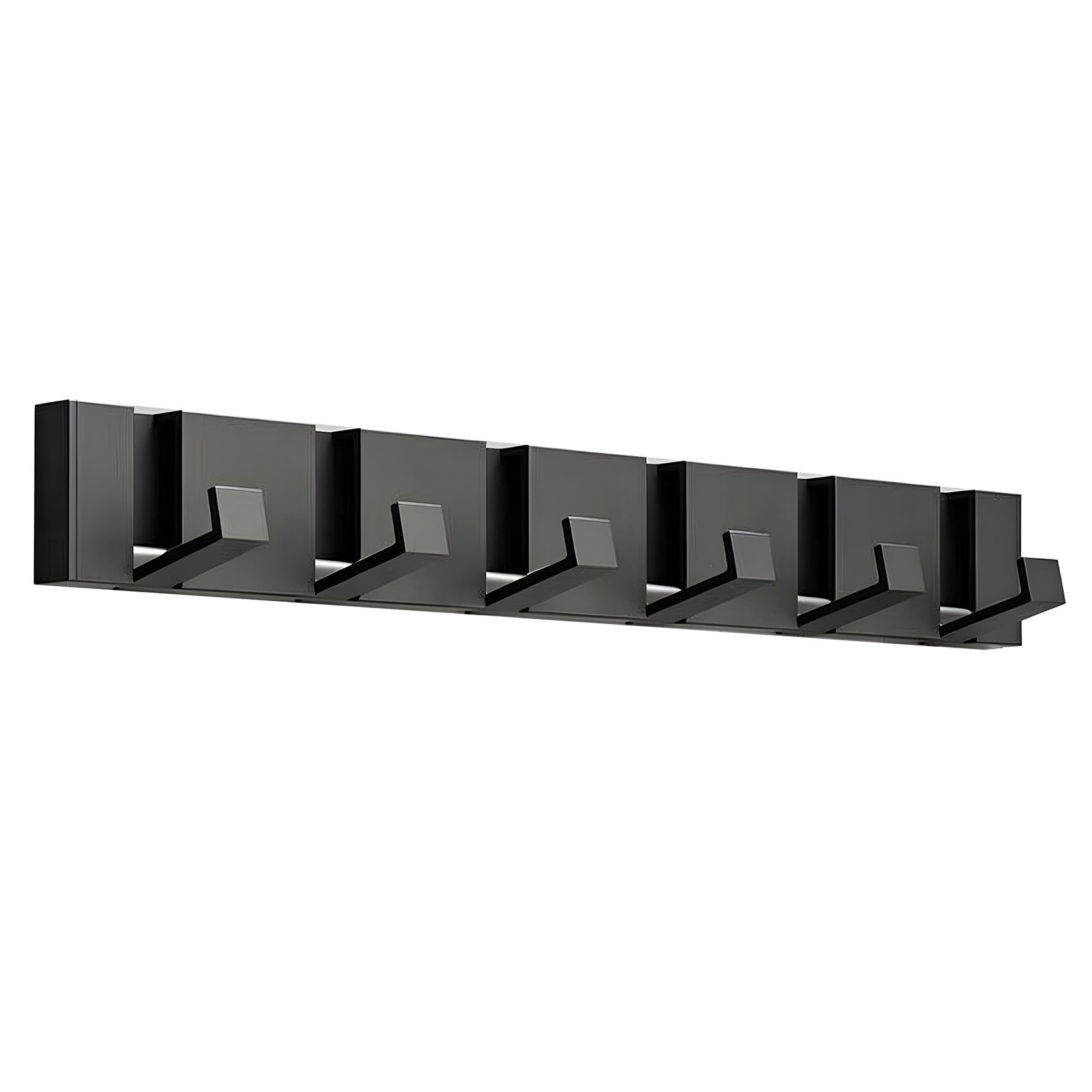 Tzufa Grey Foldable Coat Rack Wall Mounted Aluminum Coat Hooks Hanger Organizer