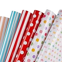 Carta Da Regalo Animali Selvatici | 6 Fogli 44.5x76 Cm | Leopardo, Tigre, Zebra E Altri - Foto 6