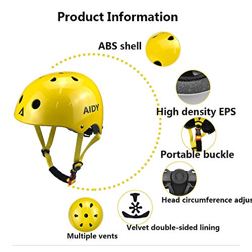 Casco de equilibrio infantil azul para evitar golpes en la cabeza al aprender a patinar 4