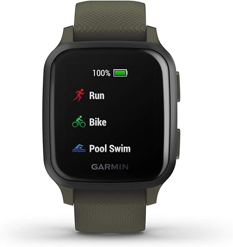 Miniatura 14 de Garmin Venu Reloj inteligente con GPS con monitoreo avanzado de salud y características de fitness Orquídea, púrpura,Negro con banda negra,Oro claro