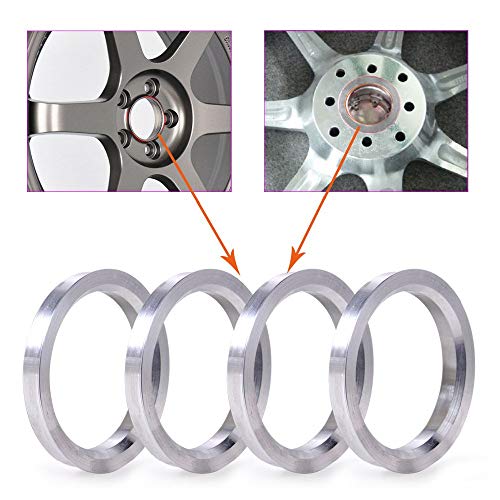 Image of ZHTEAPR 4pc Wheel Hub Centric Rings 110 to 78.1 OD 110mm ID 78.1mm - Aluminium Alloy Wheel Hubrings 78.1 to 110