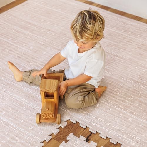 Image of Lillefolk Baby Play Mat for Floor – 4x6ft Dusk | Soft Non Toxic Premium EVA Foam Tiles for Tummy Time, Crawling & Playroom – Waterproof Interlocking Floor Mat for Babies & Toddlers (6 Tiles)