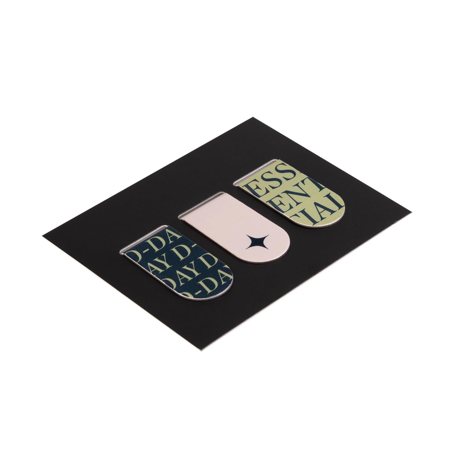 KOKONOTE Bookmarks - Basic Studio | 3 Magnetyczne Zaznaczacze Książkowe, Akcesoria do Książek dla Kobiet i Mężczyzn, Prezenty dla Miłośników Książek