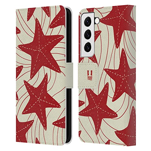 Protection Portefeuille Cuir Samsung Galaxy S22 5G Étoile de Mer