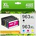 Produktbild NewLift 963XL 963 XL Druckerpatronen Kompatibel für HP 963 Multipack für HP officejet Pro 9010 9012 9015 9013 9014 9016 9019 9020 9025(Schwarz Cyan Magenta Gelb, 4er-Pack)