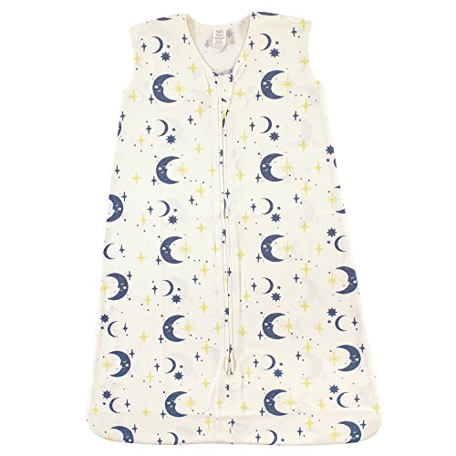 Image of Touched by Nature Unisex Baby Organic Cotton Sleeveless Wearable Sleeping Bag, Sack, Blanket, Man In The Moon, 6-12 Months