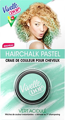VIVELLE DOP - Hairchalk Pastel Craie de Couleur pour Cheveux Coloration Éphémère Vert Acidulé - 3,8 g Cover