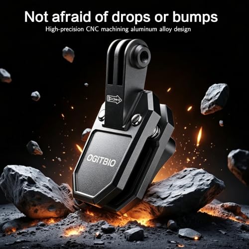 Image of Motorcycle Windshield Camera Mount for Insta360 X6 X5 X4,for Gopro Hero | All CNC Aluminum ,Quick Release, Motorbike Windscreen Clamp Mount with 1 /4 inch Adapter for DJI Action 6 /5 /4 /3,OSMO 360 Ace Pro 2