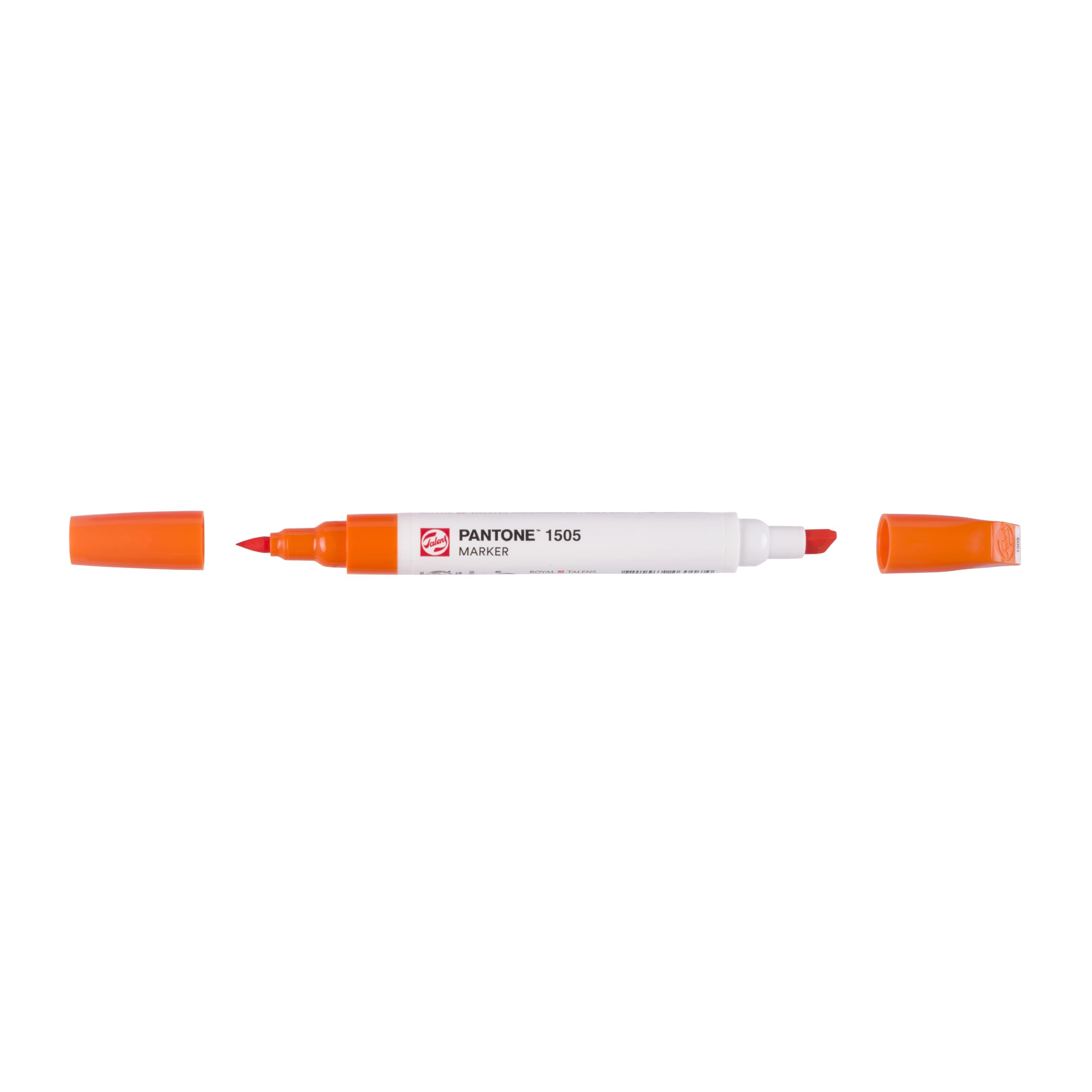 Talens | Pantone Marker 1505 | Dual-Tip Pen with Brush and Chisel Nib | Water-Based, Pigmented Ink in 108 Pantone Colors