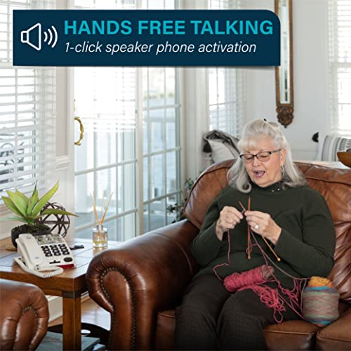 Serene Innovations Amplified Big Button Landline Phone for Seniors with Dementia - 26dB Home Phone with Photo Buttons - Hearing Impaired Telephone by Serene Innovations - Image 9