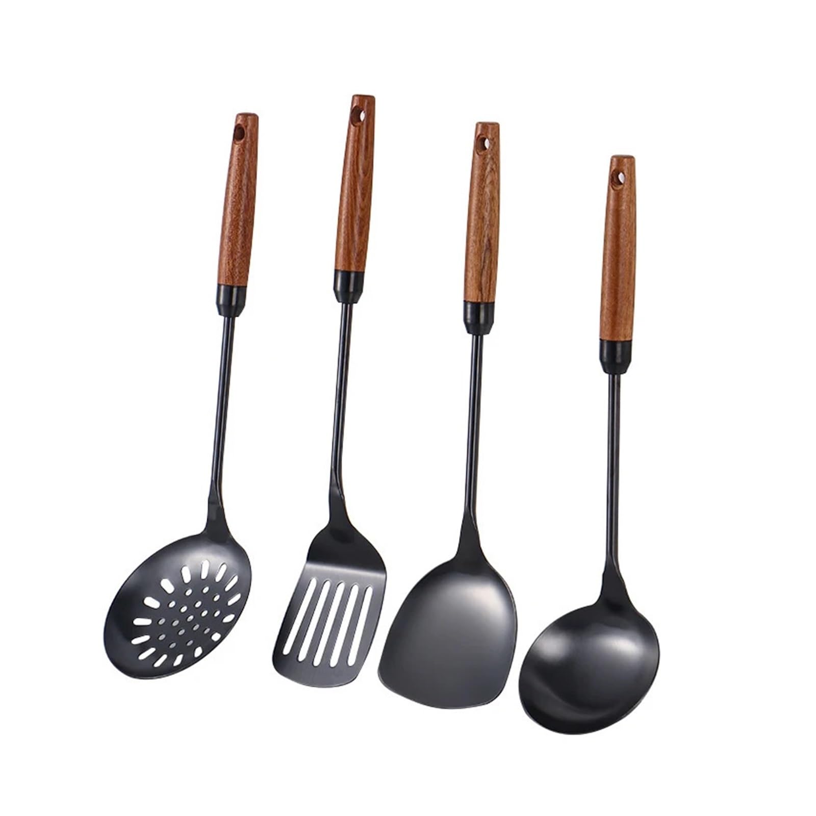 Ustensiles de cuisine en acier inoxydable spatule manche longue et grande cuillère à soupe