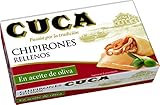 Empacado a mano Cuca Chipirones Rellenos en Aceite de Oliva - 115 gr