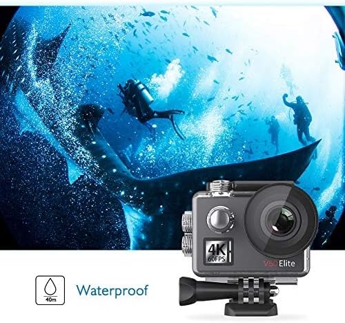 AKASO V50 Elite 4K60fps Touch Screen WiFi Action Camera Voice Control EIS 131 feet Waterproof Camera 8X Zoom Remote Control with with 64GB U3 MicroSDXC Memory Card - Image 5