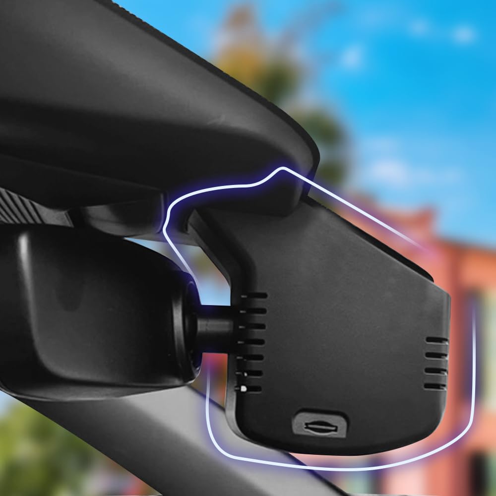 Fitcamx Dashcam 4K Convient pour Volkswagen Tiguan MK3 2024-2026 (6766 Noir), OEM Caméra Embarquée Voiture, 2160P UHD Video WiFi, Mode Parking, G-Capteur, Enregistrement en Boucle, WDR, Carte 64Go