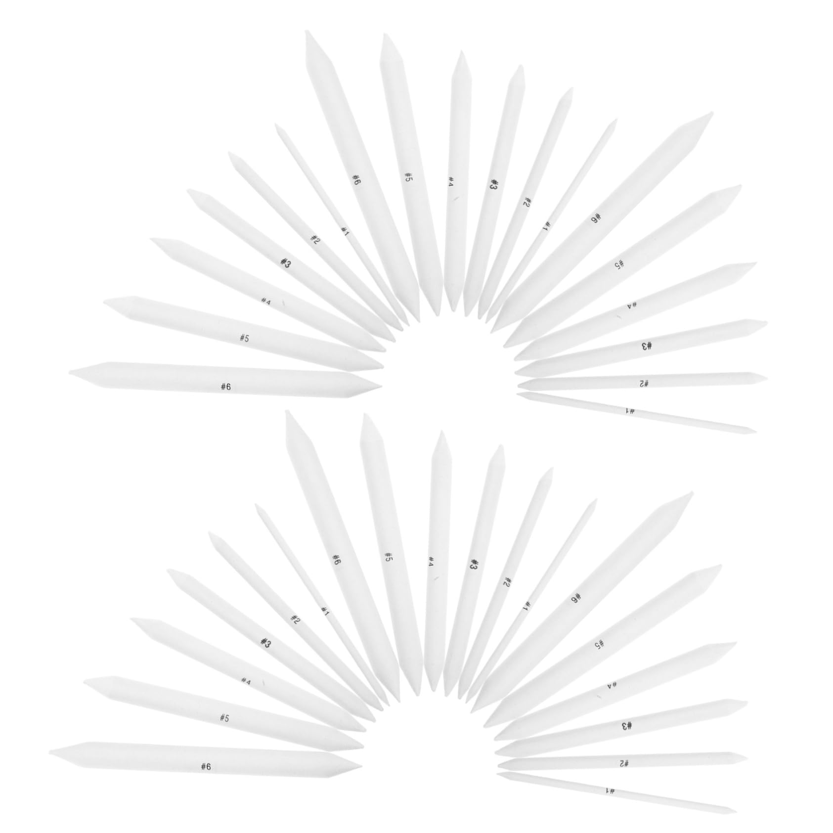 SEWACC 36pcs Double-Sided Sketch Pen Tortillons Blending Stumps for School Paper Stumps for Blending Drawing Pencil Eraser Tops