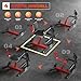 GOIMU Leg Extension and Curl Machine, 4 in 1 Lower Body Workout Machine, Adjustable Leg Curl Machine with Plate Loaded, Leg Extension Machine with Exercise Bench, Home Gym Weight Machine