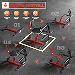 Leg Extension and Curl Machine, 4 in 1 Lower Body Workout Machine, Adjustable Leg Curl Machine with Plate Loaded, Leg Extension Machine with Exercise Bench, Home Gym Weight Machine - Image 5