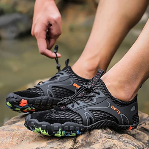 Adult Beach Surf Water Shoes,Outdoor Quick-Dry Lightweight Slip Resistant Aqua Barefoot Shoes,Casual Breathable Pool Swim Shoes,Unisex,for Boating Fishing Diving3