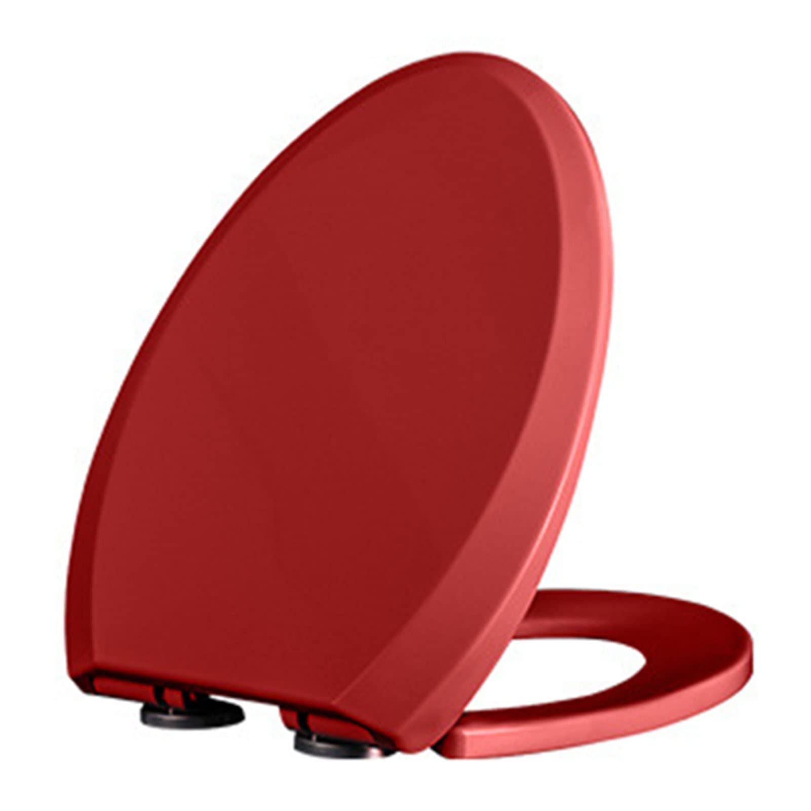 Dxpsxjl F Ergonomic Elongated Toilet Seat, Quiet Seating Pp Plastic Its Standard Toilets, Adjustable, Lightweight, Durable, Portable, User-Riendly, Compact, Slow, Close, Design