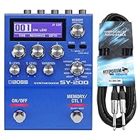 Boss SY-200 synthesize effects device with guitar cable included Polyphone Boss guitar synthesizer technology 12 synthesizer categories in analogue style, sound design adjustable via three parameters Hands-on control and large display, no special pic...