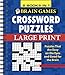 Brain Games - 2 Books in 1 - Crossword Puzzles (Large Print)