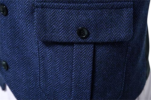 Men's Suit Vest Business Wedding Party Casual Notched Lapel Formal Suit Jacket Vest3