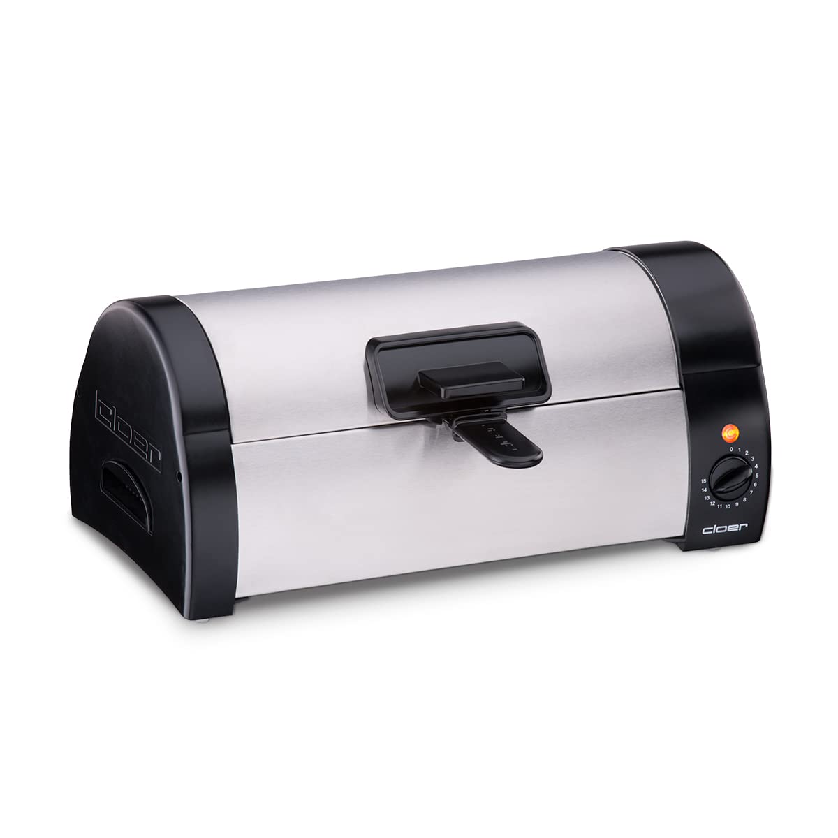 Cloer 3080 Fornetto da Cottura/Riscaldamento di Panini, Focacce o Pasticcini, 570 W, timer con allarme, acciaio inossidabile