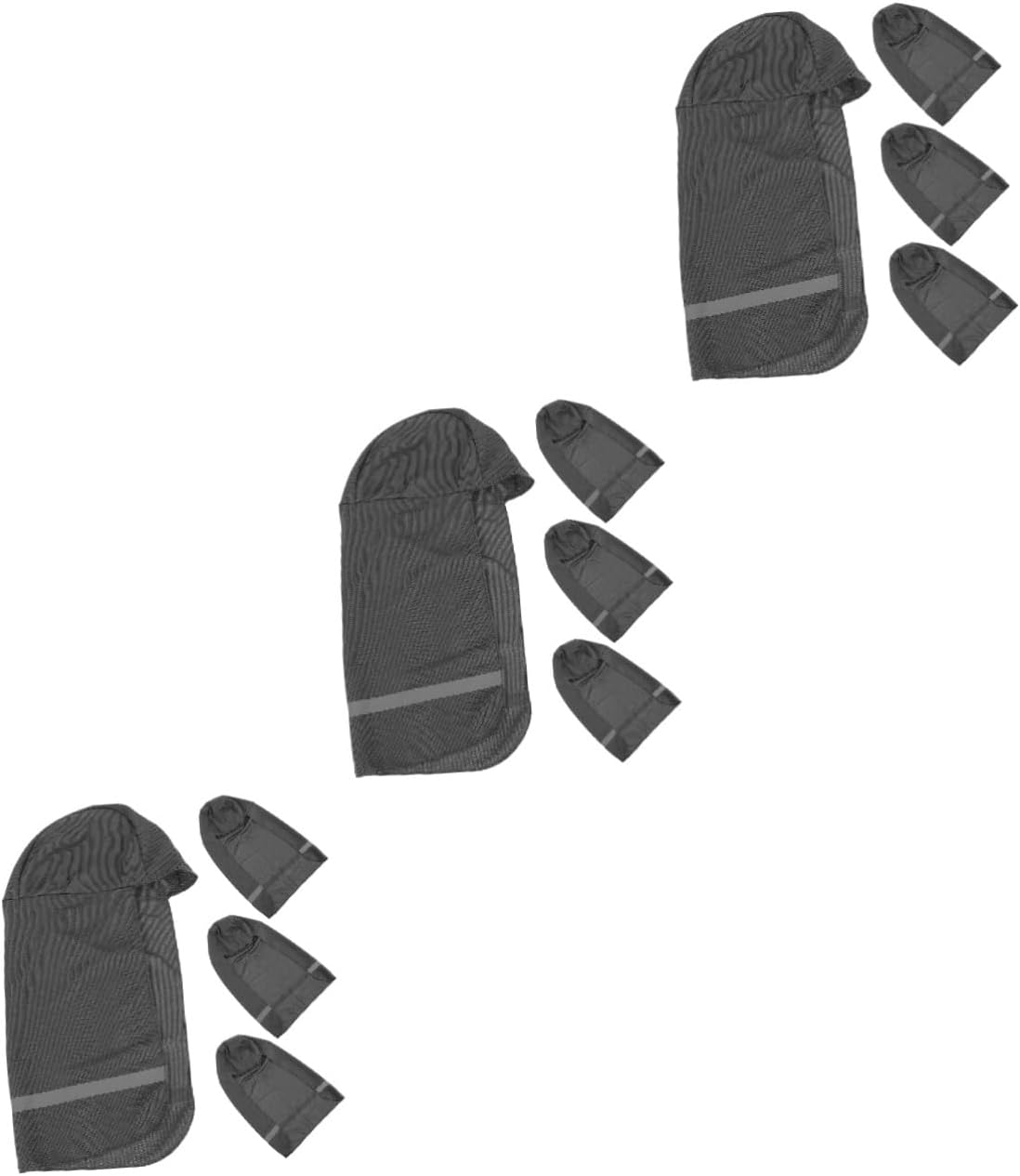 POPETPOP 3sets Full Brim Hard Hat Sunshade Sun Visor Neck Shade Men's Hard Hat Accessory Uv Protection Comfortable for Outdoor Work 4pcs*3